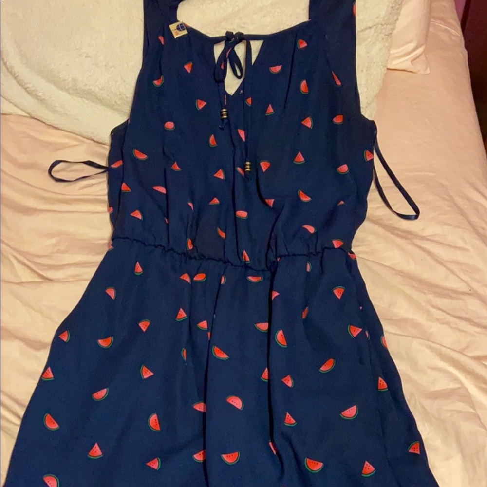Navy blue romper